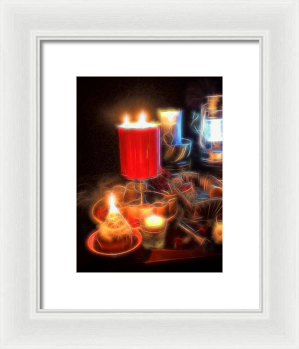 Candle Still life - Framed Print