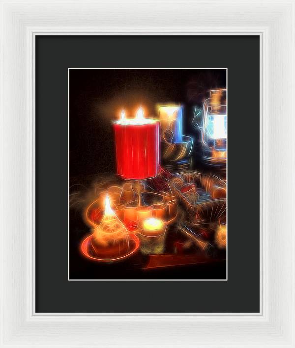 Candle Still life - Framed Print