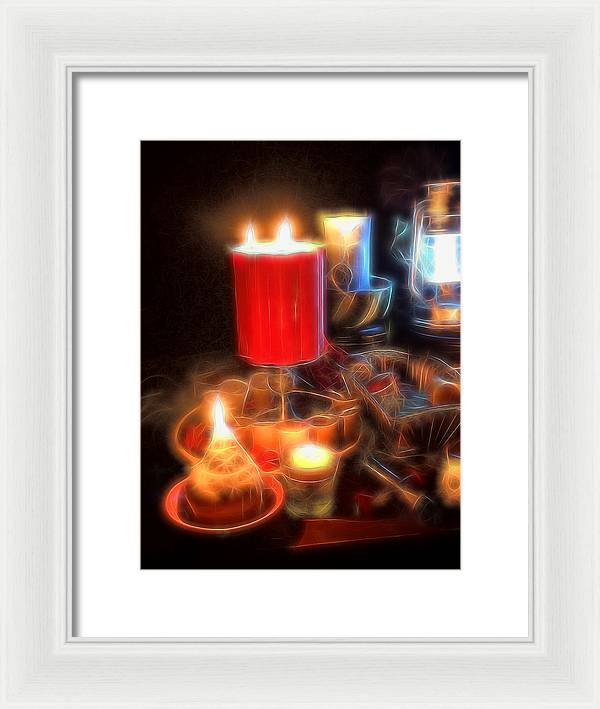 Candle Still life - Framed Print