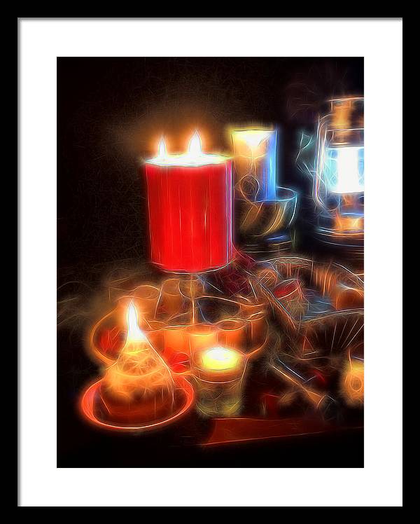 Candle Still life - Framed Print