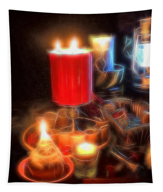 Candle Still life - Tapestry