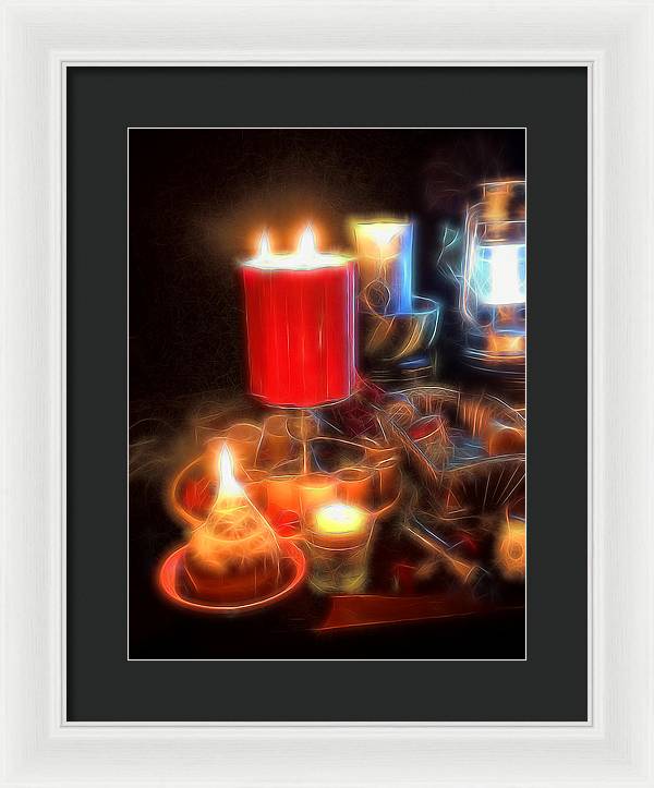 Candle Still life - Framed Print