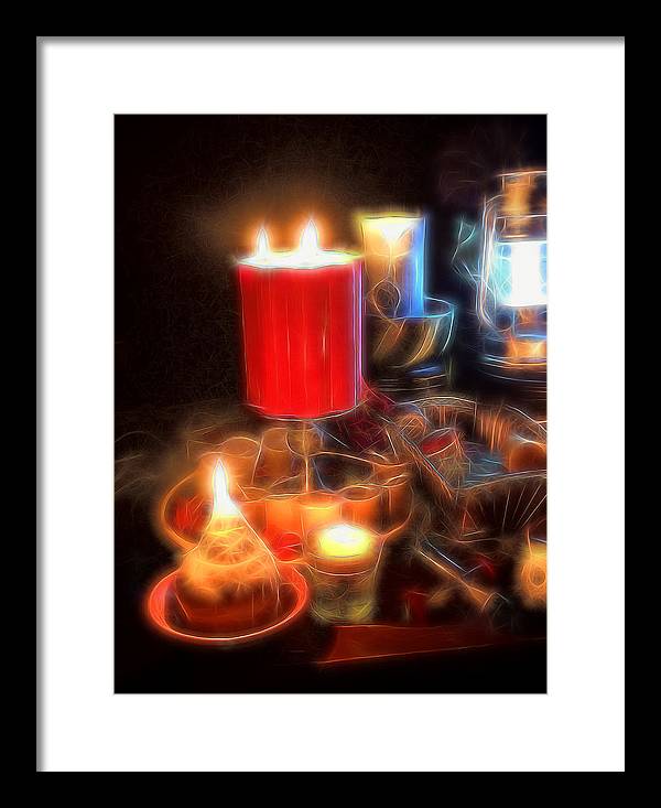 Candle Still life - Framed Print