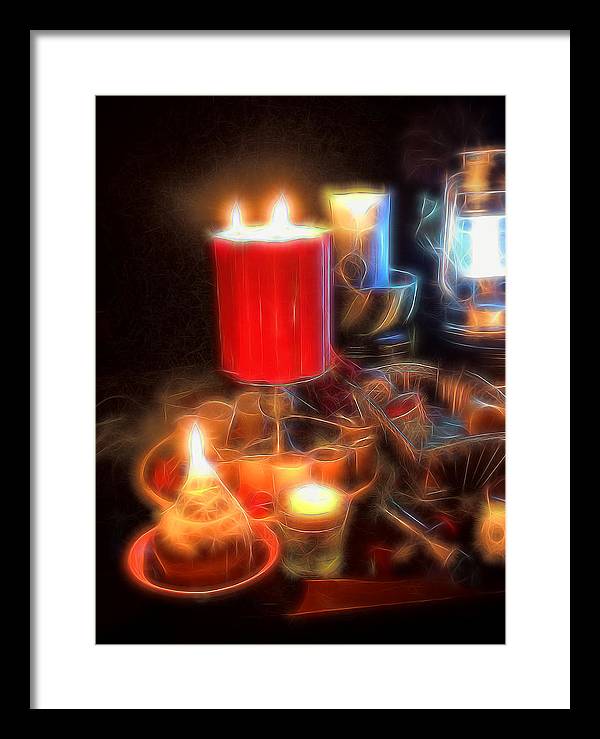 Candle Still life - Framed Print