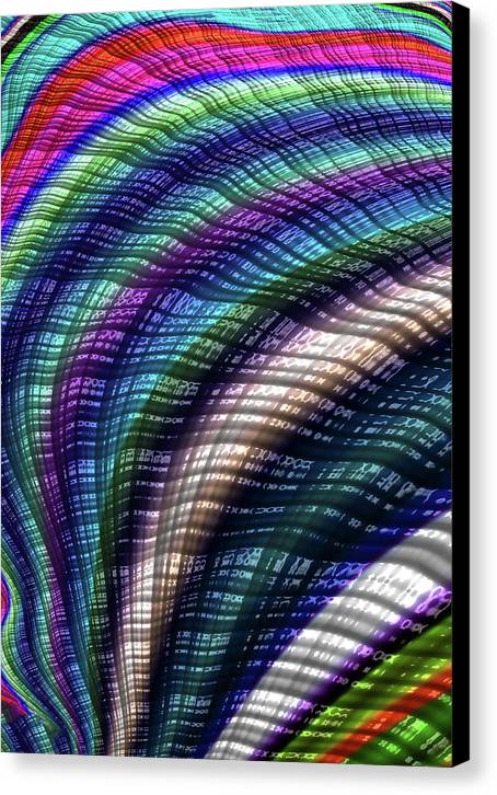 Candy Plaid Fractal - Canvas Print