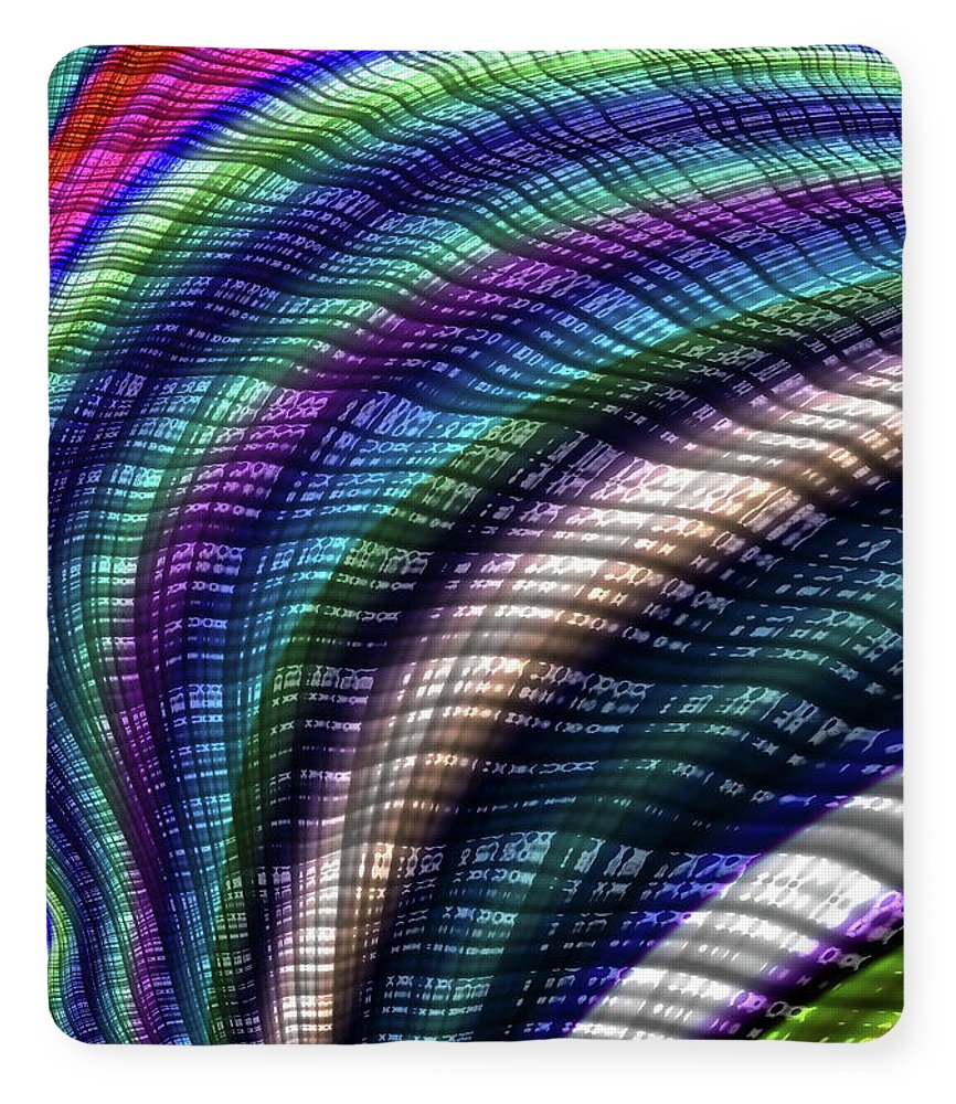 Candy Plaid Fractal - Blanket
