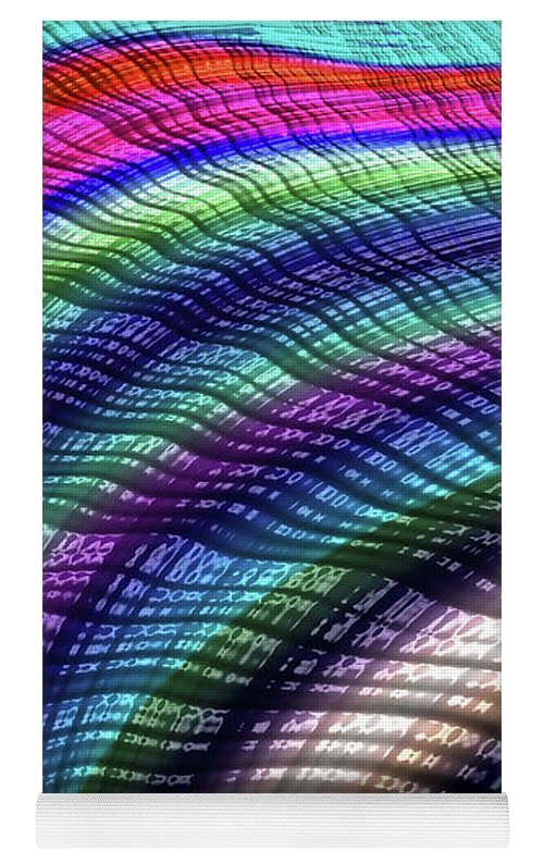 Candy Plaid Fractal - Yoga Mat