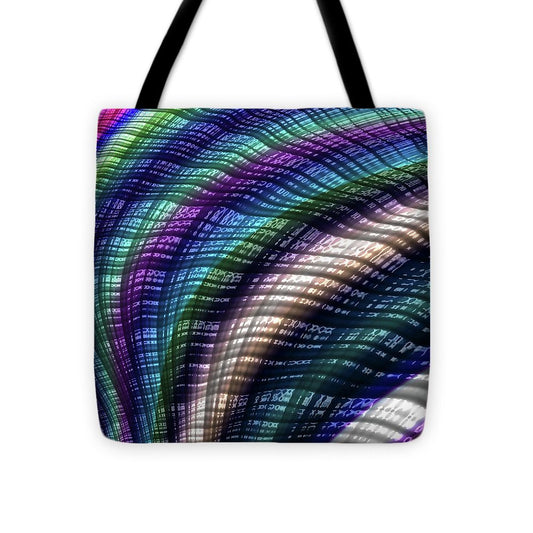 Candy Plaid Fractal - Tote Bag