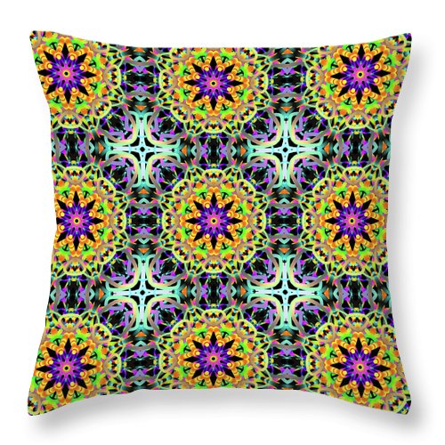 Carnival Kaleidoscope - Throw Pillow