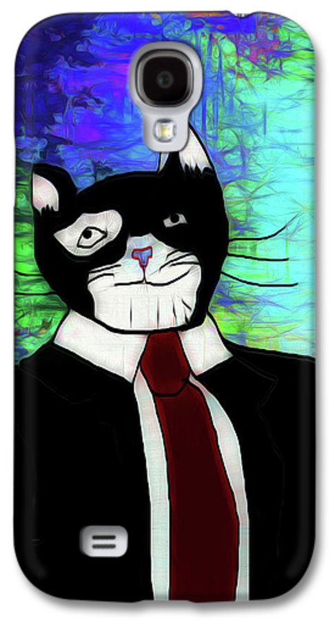 Cat In A Tie - Phone Case