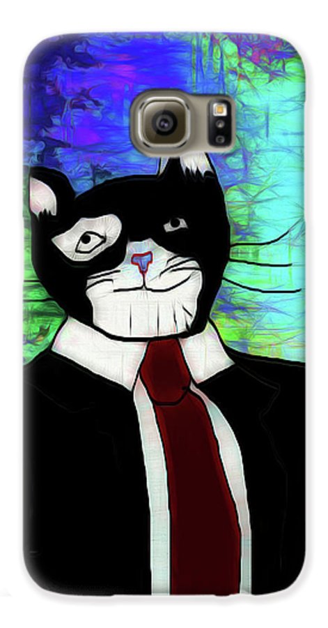 Cat In A Tie - Phone Case