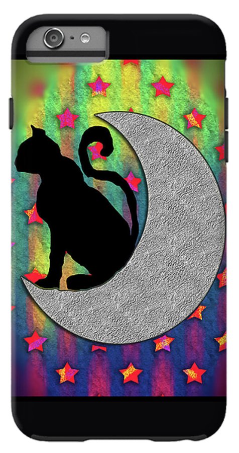 Cat On A Moon - Phone Case