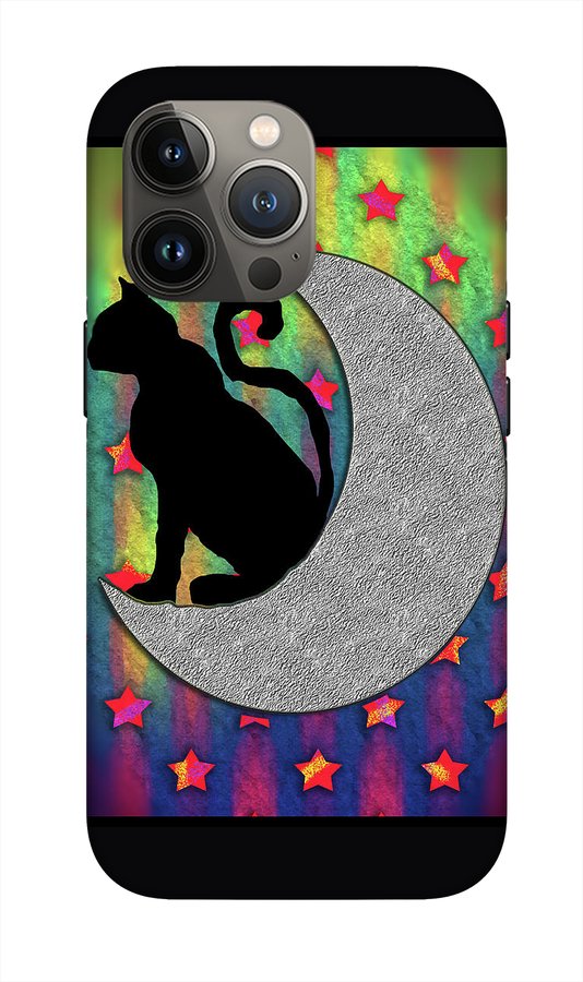 Cat On A Moon - Phone Case