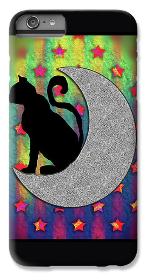 Cat On A Moon - Phone Case