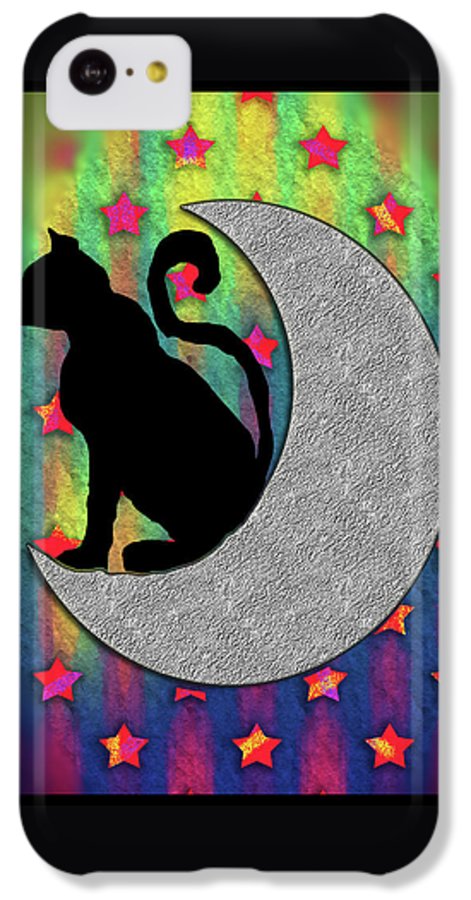 Cat On A Moon - Phone Case