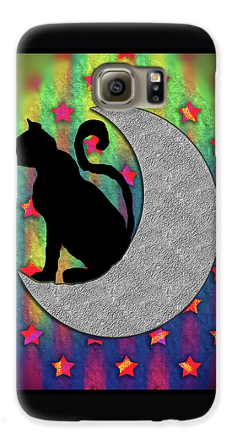 Cat On A Moon - Phone Case