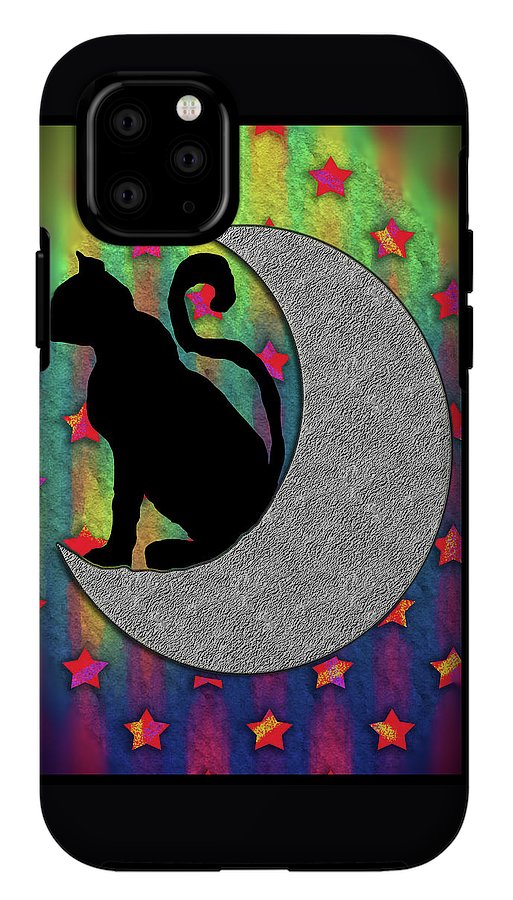 Cat On A Moon - Phone Case