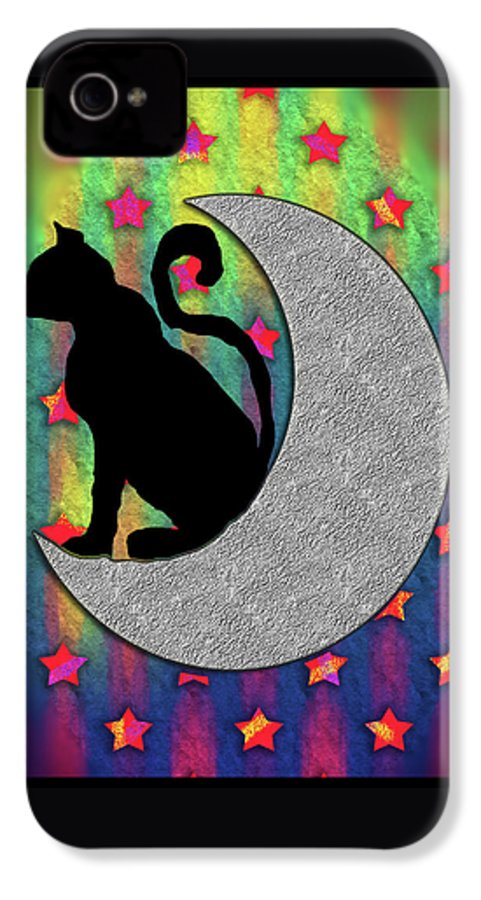 Cat On A Moon - Phone Case