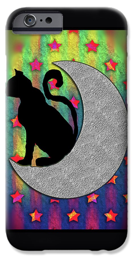 Cat On A Moon - Phone Case