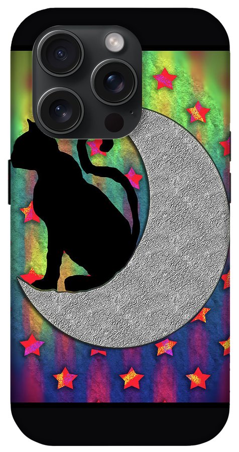 Cat On A Moon - Phone Case