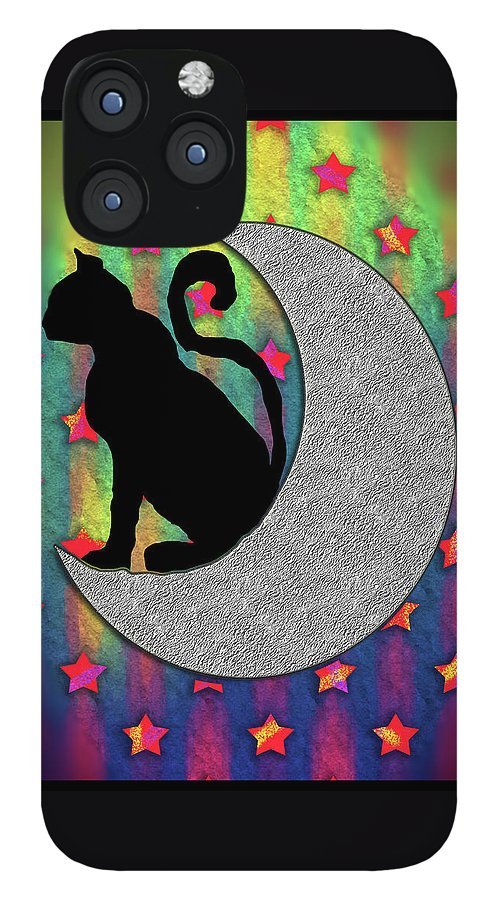 Cat On A Moon - Phone Case