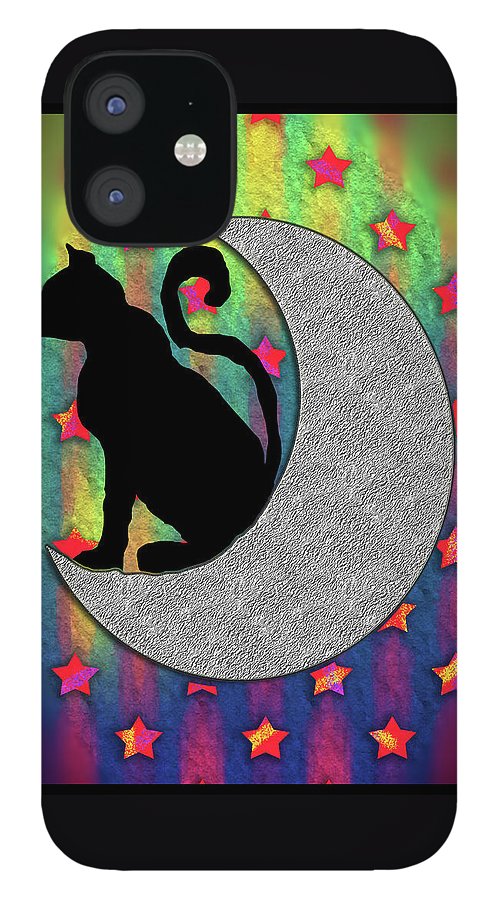 Cat On A Moon - Phone Case