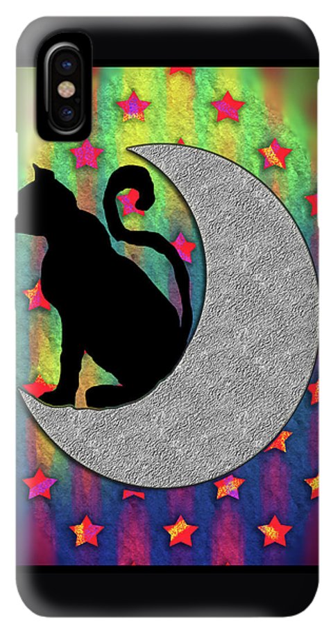 Cat On A Moon - Phone Case