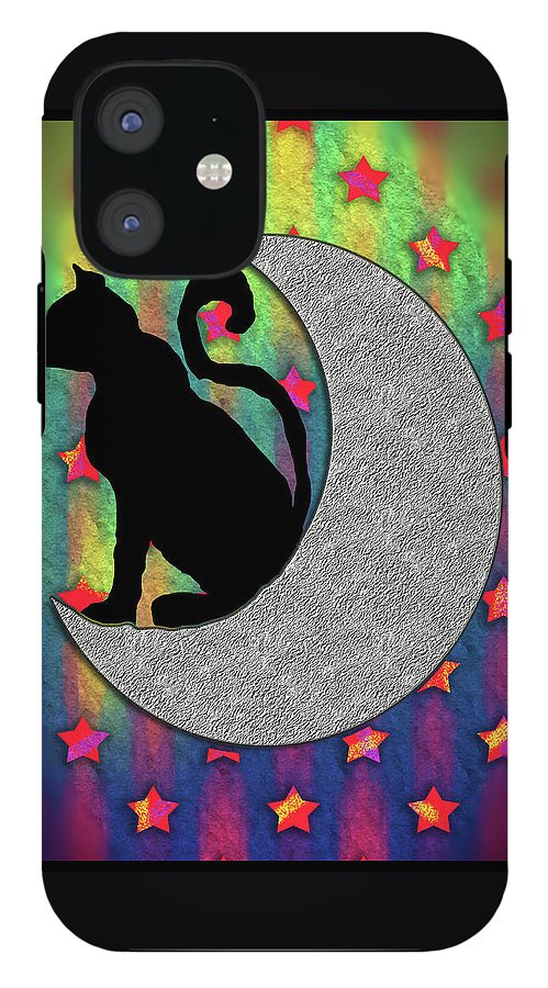Cat On A Moon - Phone Case