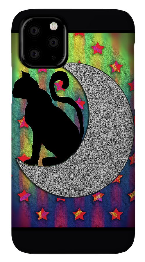 Cat On A Moon - Phone Case