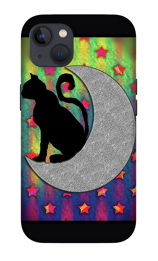 Cat On A Moon - Phone Case