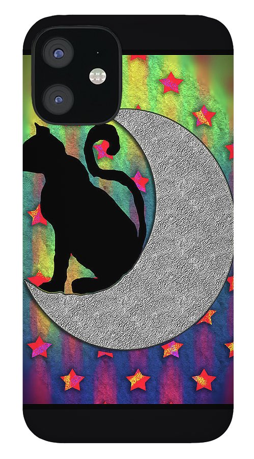 Cat On A Moon - Phone Case