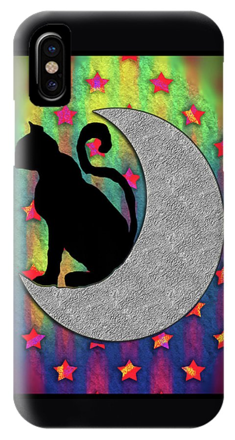 Cat On A Moon - Phone Case