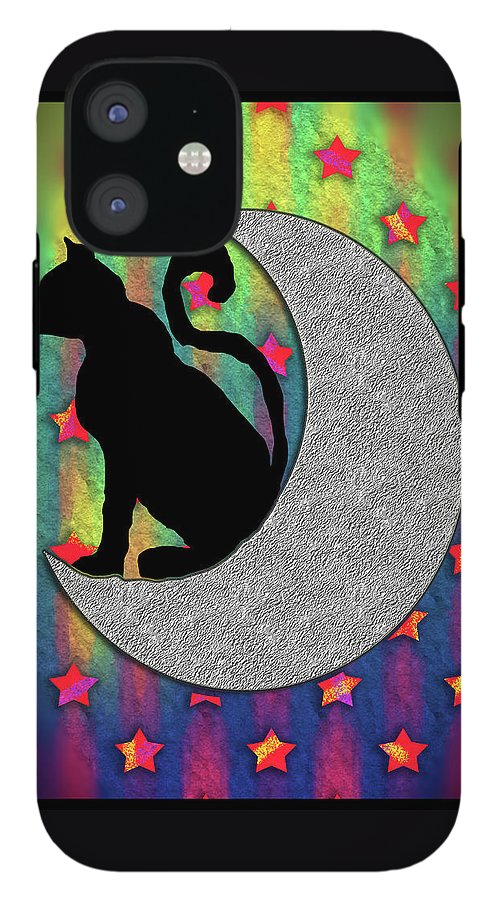 Cat On A Moon - Phone Case