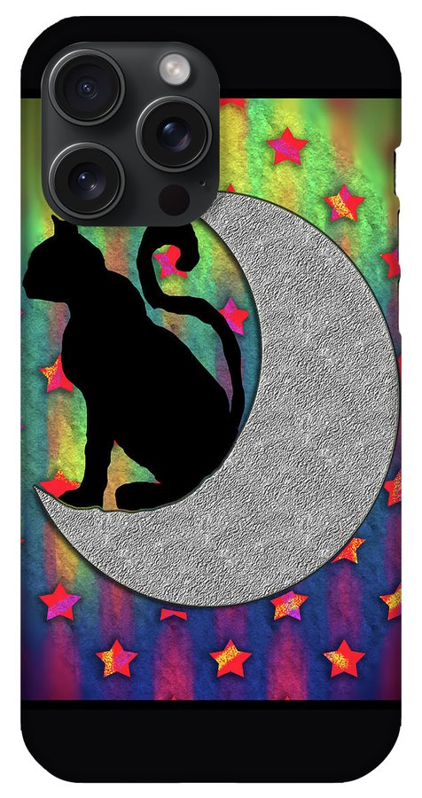 Cat On A Moon - Phone Case