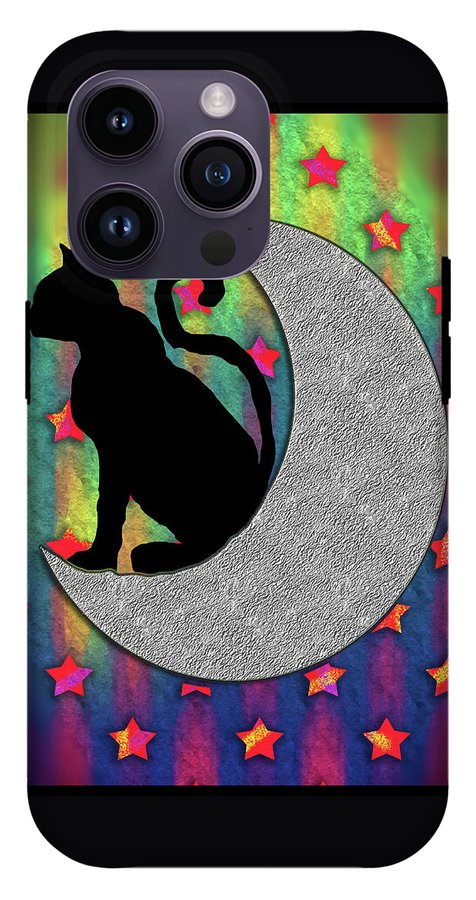 Cat On A Moon - Phone Case