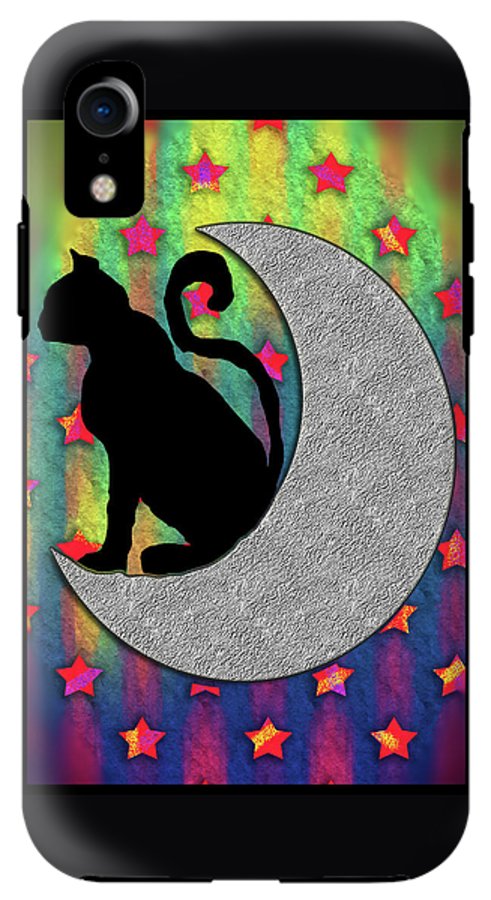 Cat On A Moon - Phone Case