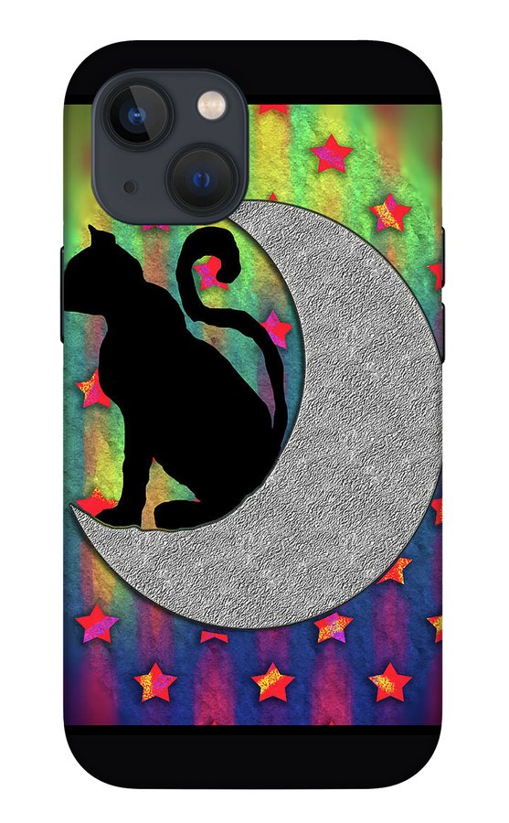 Cat On A Moon - Phone Case