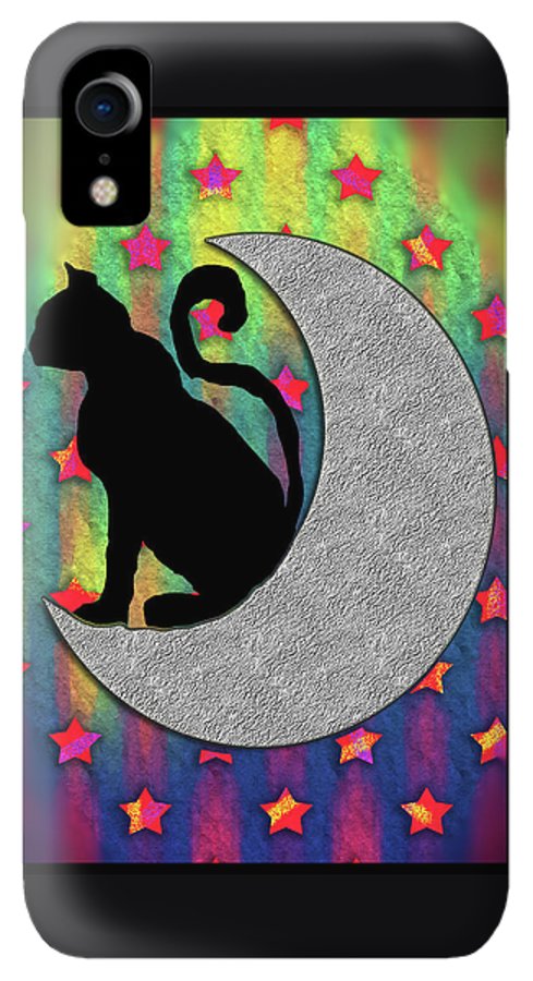 Cat On A Moon - Phone Case