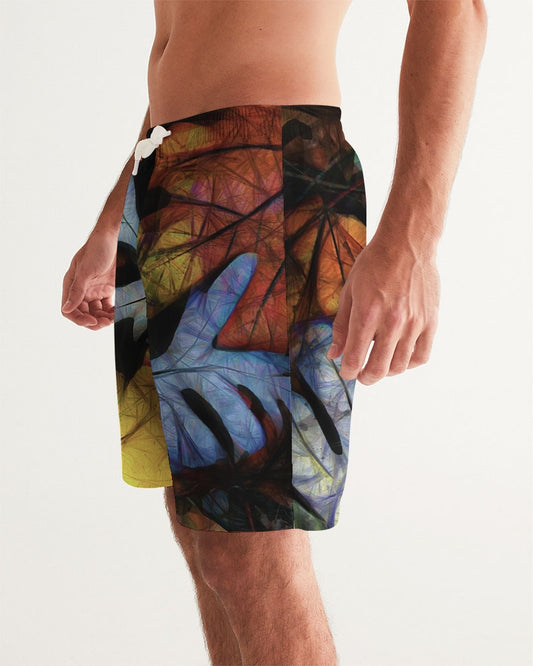 Mid October Leaves Men's Swim Trunk
