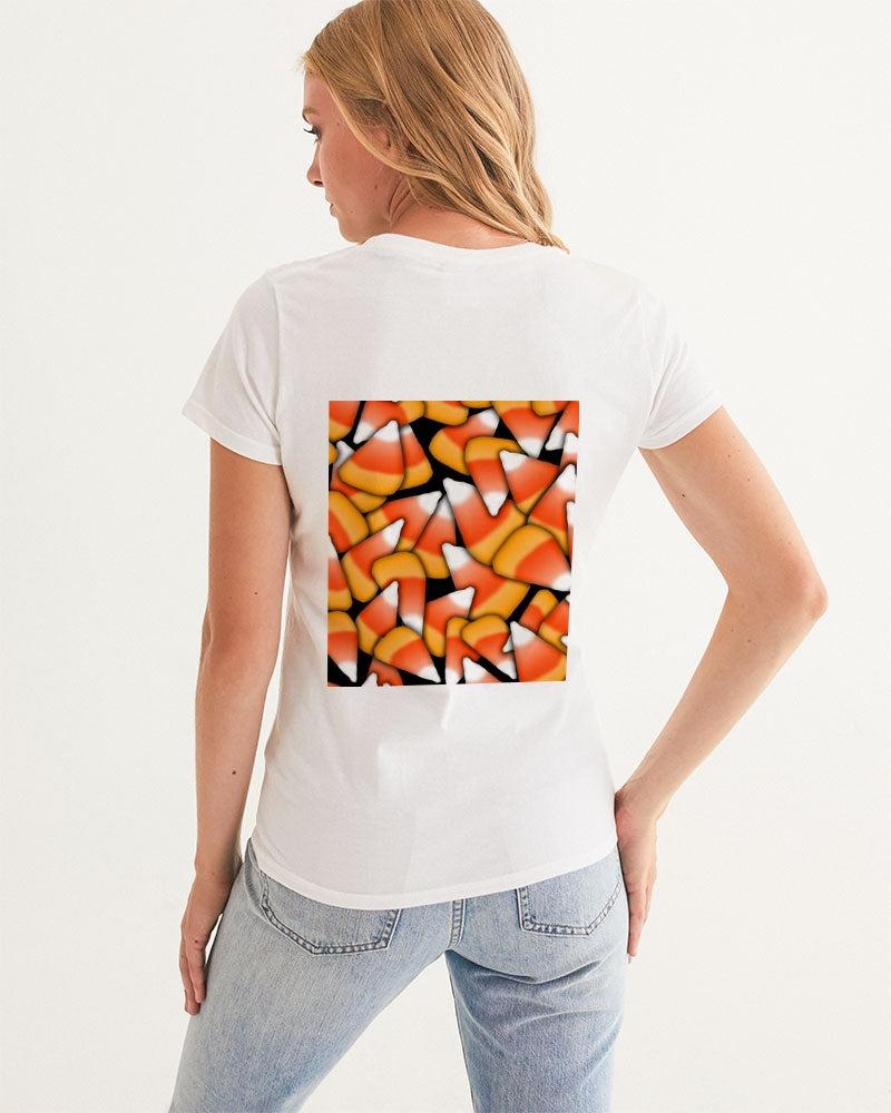 Candy Corn Pattern Women's Graphic Tee