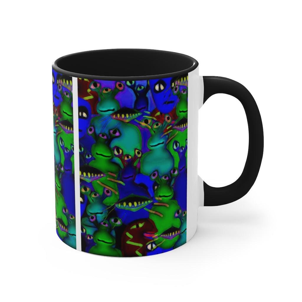 Aliens Collage Accent Coffee Mug, 11oz