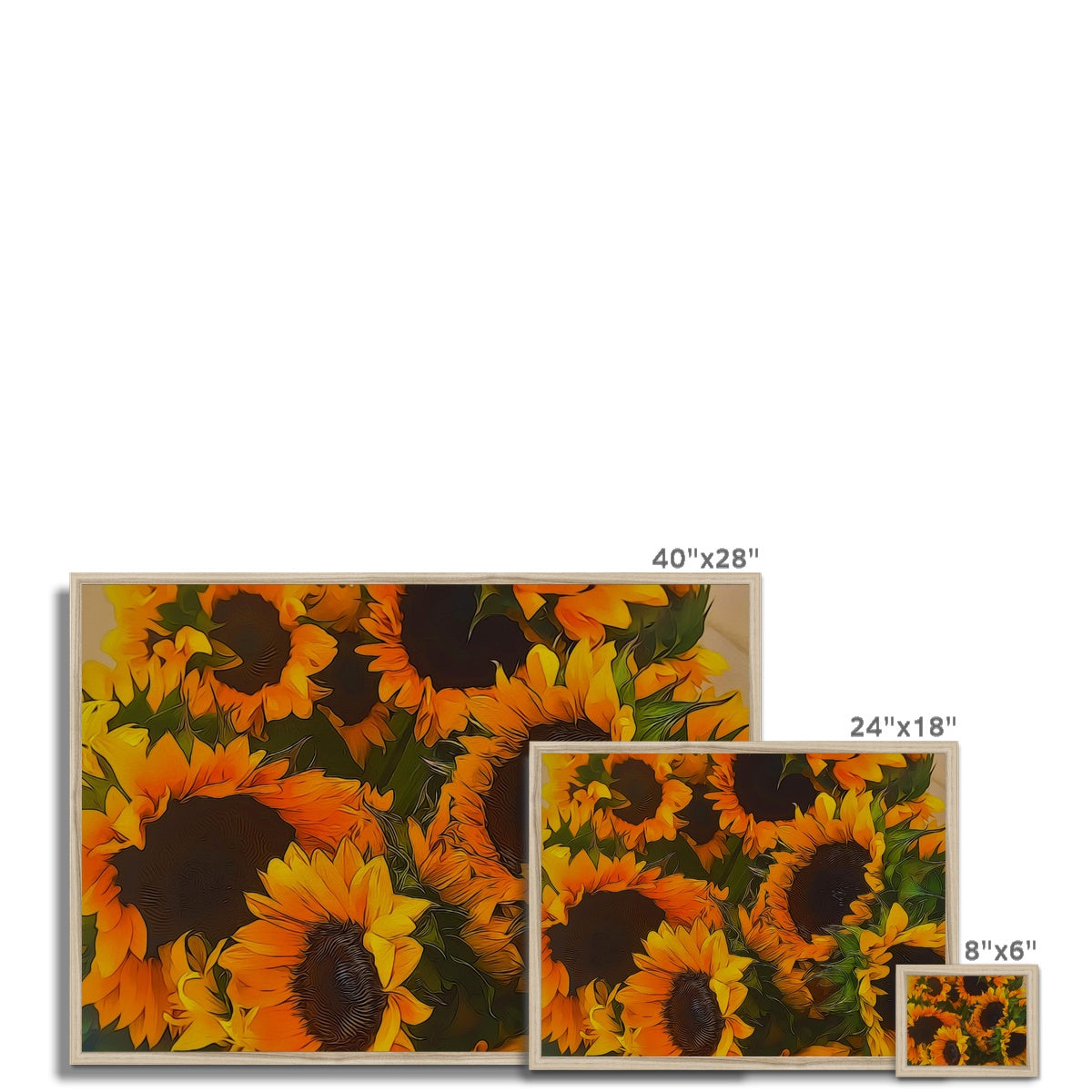 Sunflowers Framed Print