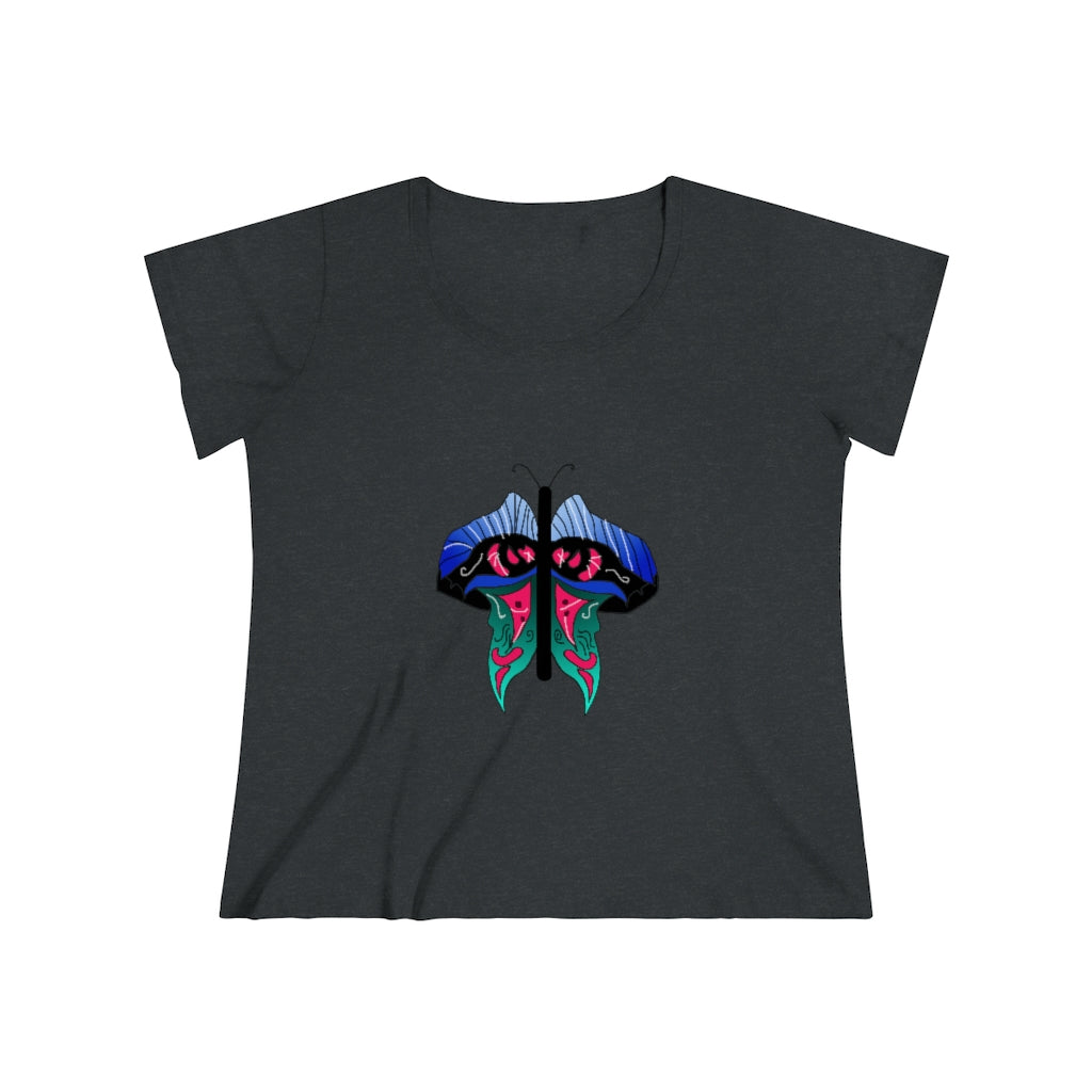 Butterfly 2 Women's Curvy Tee