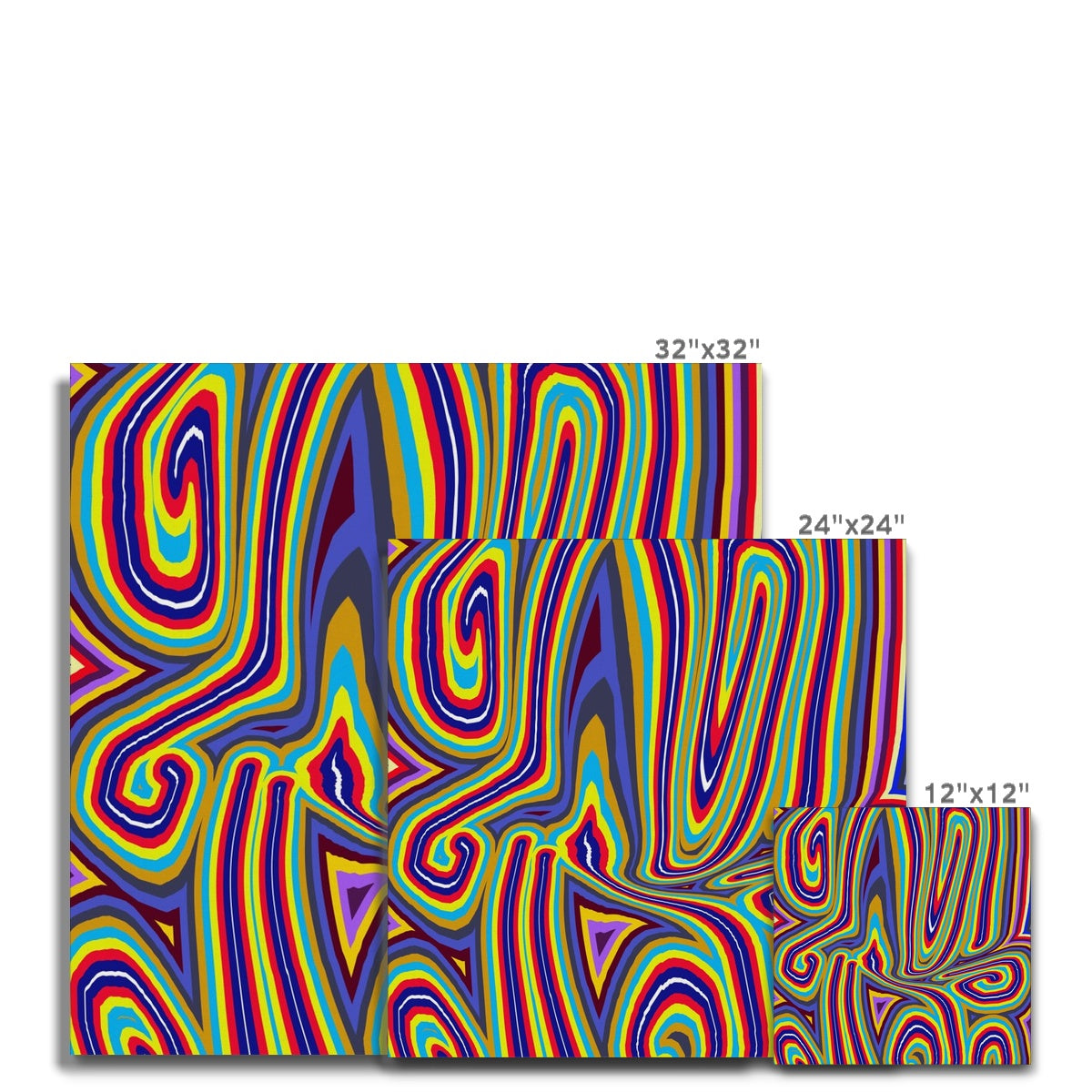 Curly Swirls Canvas