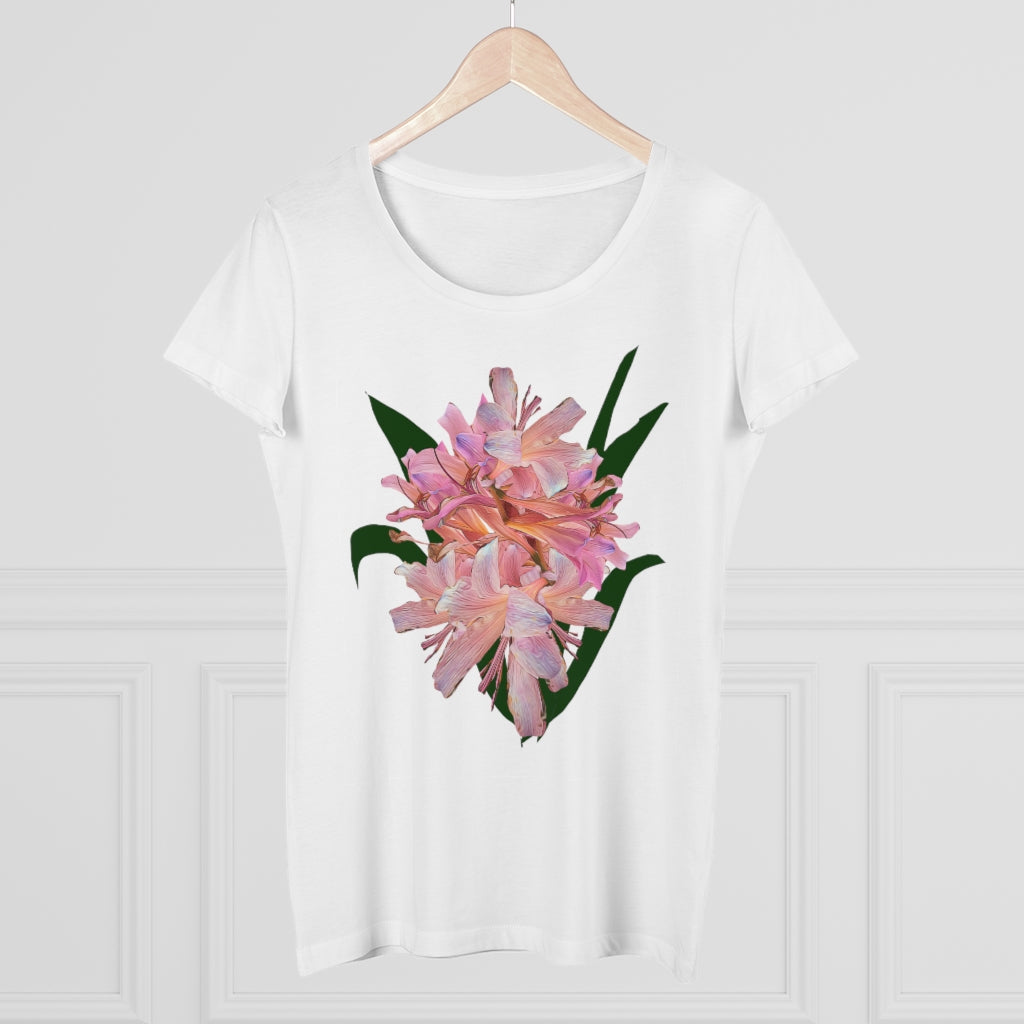 Pink Amaryllis Organic Women's Lover T-shirt
