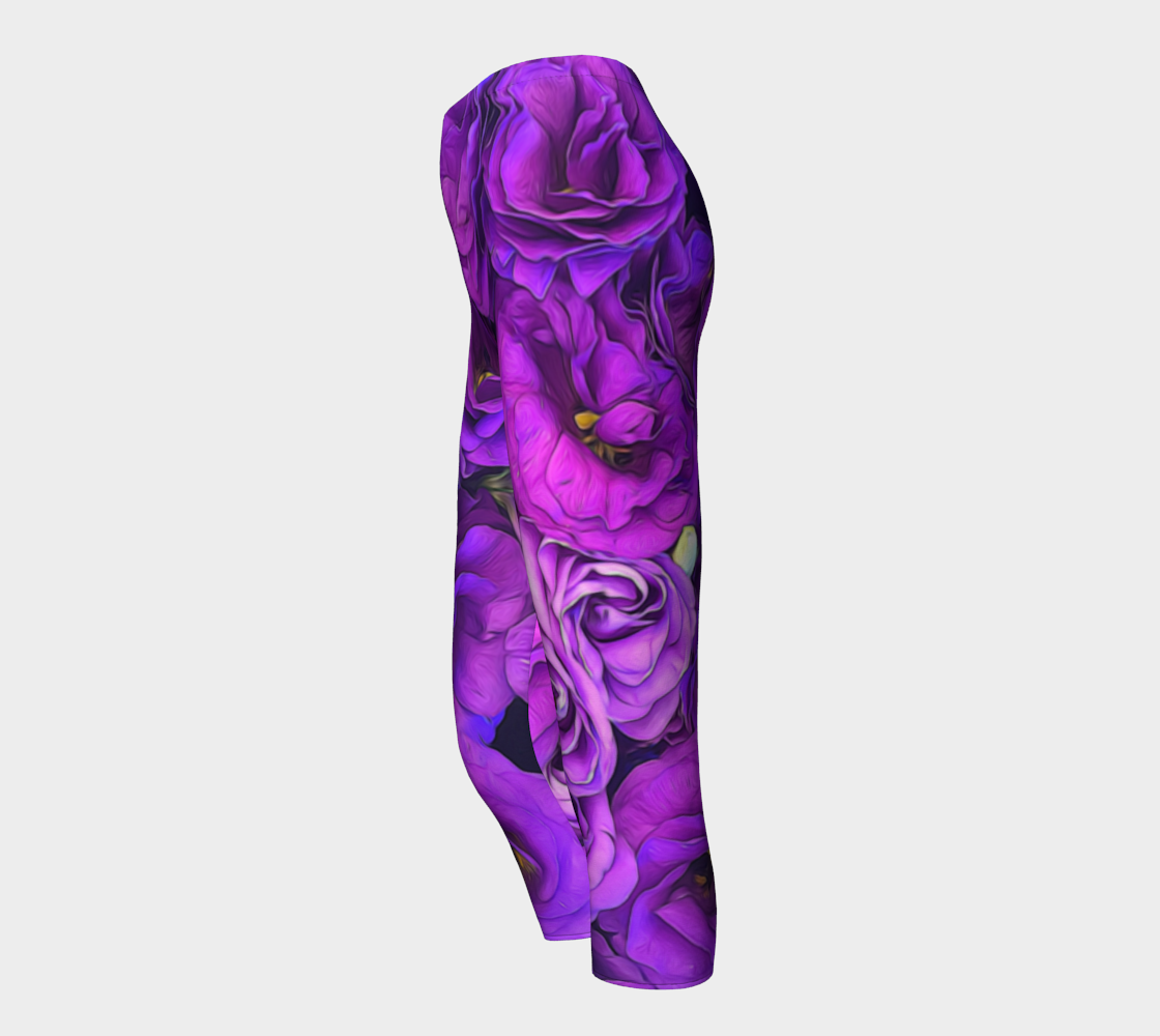 Purple Lisianthus Flowers Capris