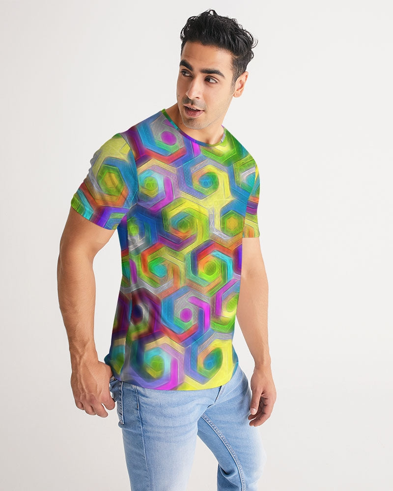 Colorful Hexagons Men's Tee