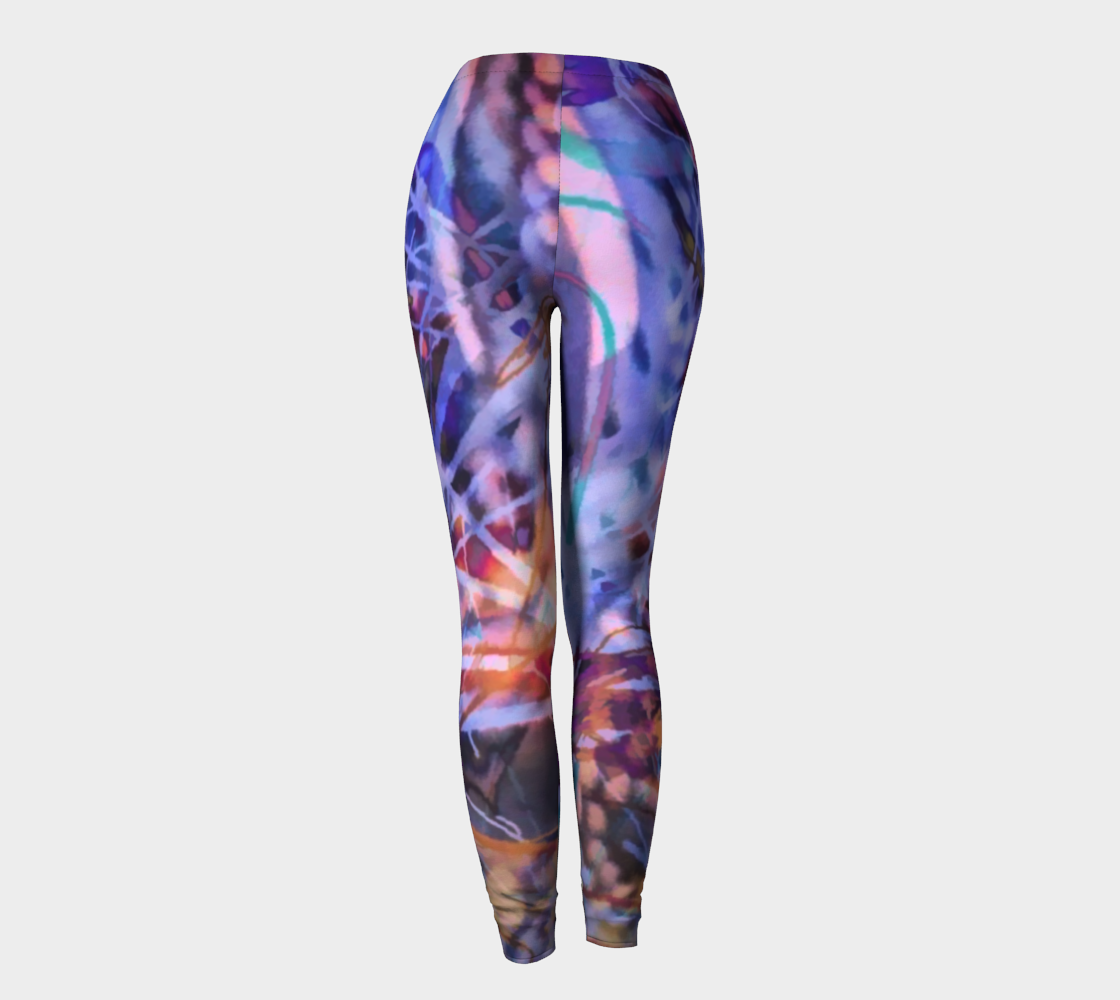 Coffee Cup Abstract Leggings