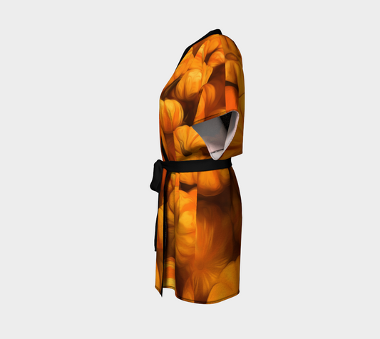 Pumpkins Kimono Robe