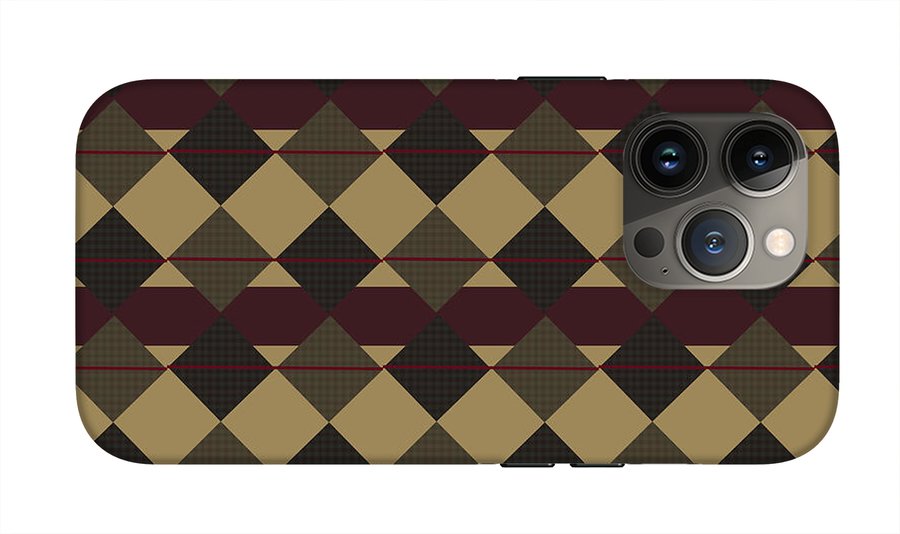 Checkered Brown Plaid - Phone Case